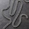 12 Pack: 96" Gun Metal Thin Curb Chain by Bead Landing™